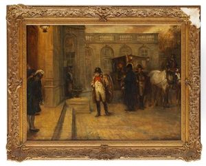 Napoleon Returning To The Elysee Palace After Waterloo by Robert Alexander Hillingford