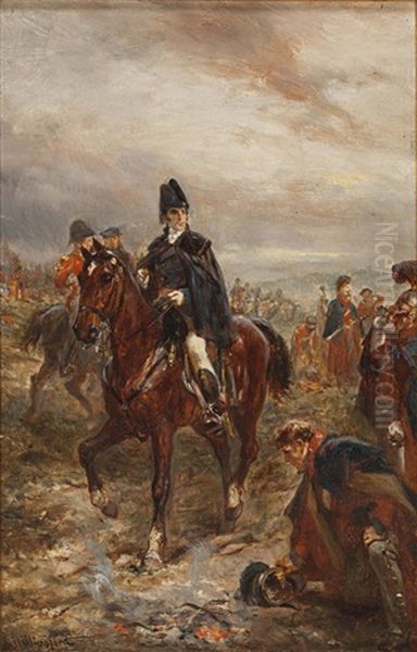 Wellington In The British Lines, The Morning Of Waterloo - view 1