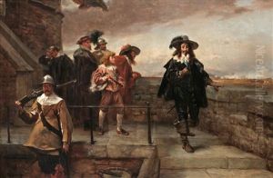 Charles I On The Walls Of Chester by Robert Alexander Hillingford