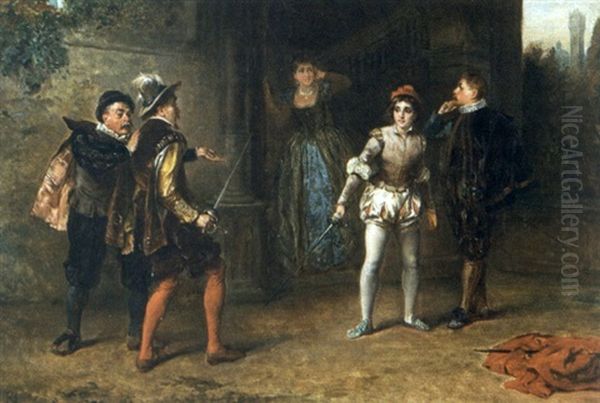 The Duel Between Ronald Leslie And The Duke Of Chateau Range - view 1