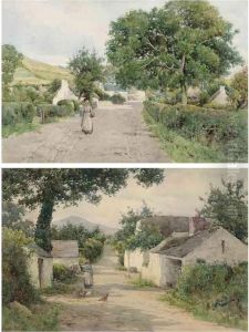 Feeding The Chickens by Ralph William Bardill