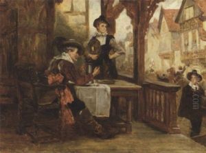 The Beckoning Nobleman by Robert Alexander Hillingford
