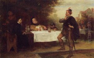 A Scene From Falstaff by Robert Alexander Hillingford