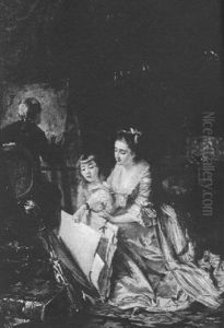 In The Artist's Studio by Robert Alexander Hillingford