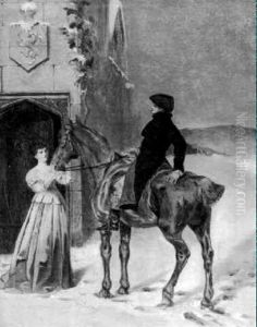 The Halt At The Inn by Robert Alexander Hillingford