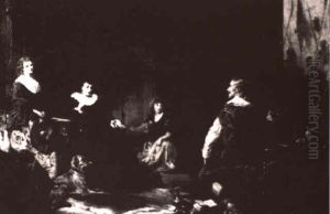 The Courrier And Ladies Of The Court by Robert Alexander Hillingford