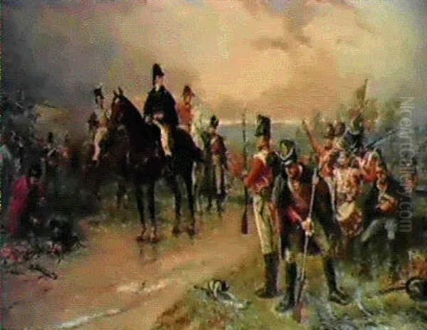 Wellington At Waterloo, The Dawn Of Day, June 18th 1815 - view 1
