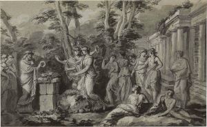 A Scene Of Sacrifice To Hymen by Jean Bardin