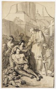 Saint Charles Borromee Donnant L'aumone Aux Pestiferes
