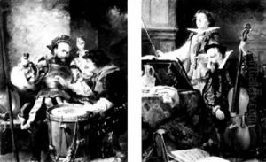 Soldiers Gambling by Robert Alexander Hillingford