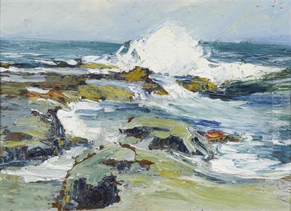 Waves Crashing On The Shore - view 1