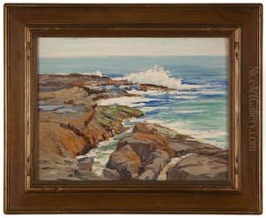 Low Tide Along A Rocky Coast by Anna Althea Hills