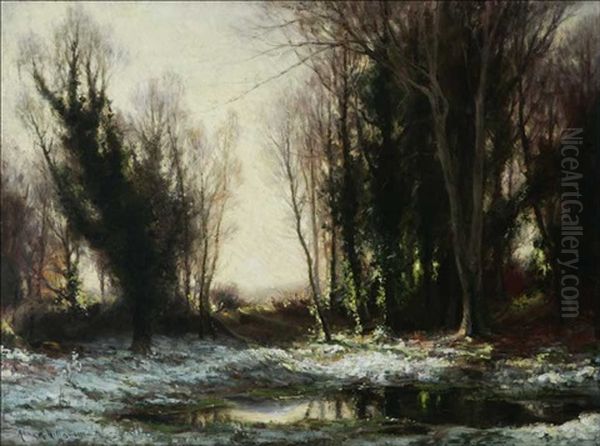 Frosty Morning, Cornwall, England - view 1