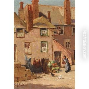 Old Houses, St. Ives, England (+ The Pink Shop, St. Ives, Cornwall; Pair) by Anna Althea Hills