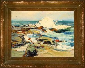 Crashing Waves On Rocks by Anna Althea Hills