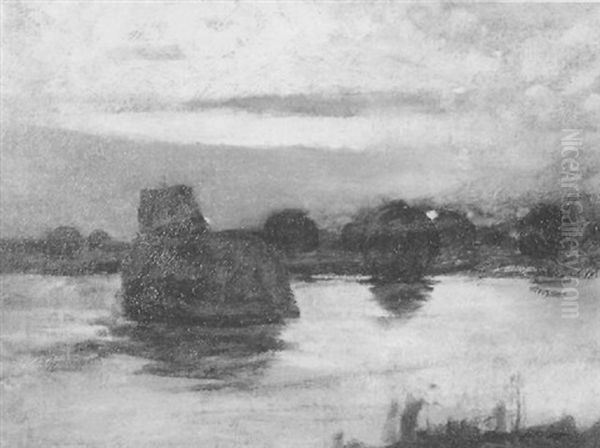 Newburyport Marshes At Dusk - view 1