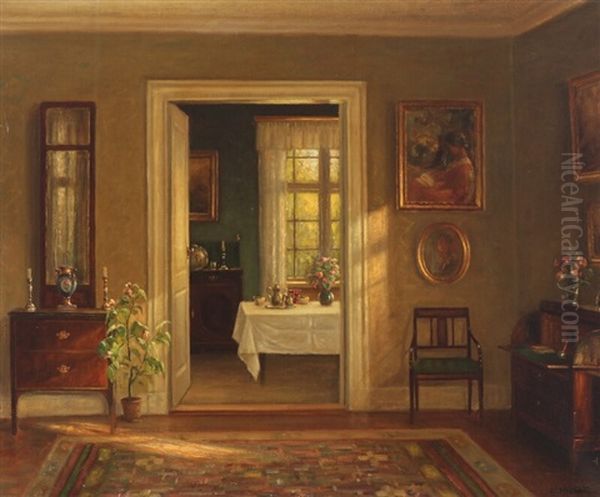 Interior With Light In The Living Rooms - view 1