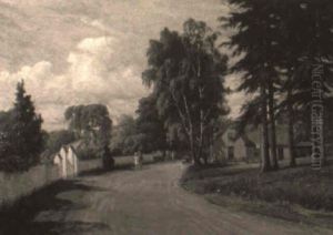 Figures On A Village Road Figures On A Village Road