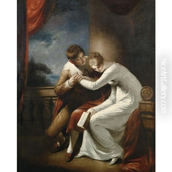 Lovers On A Balcony - view 1