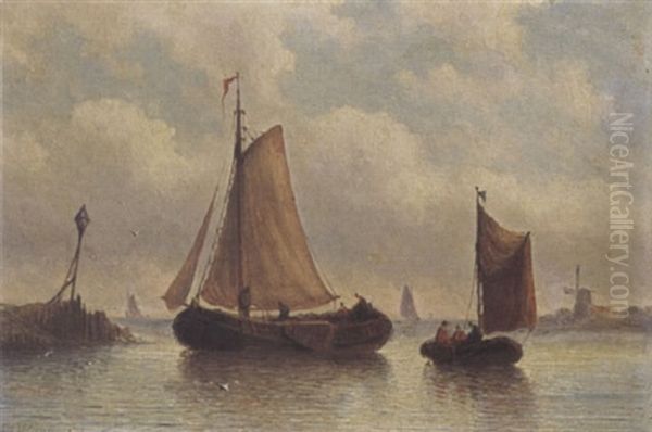 Sailing Vessels At Sea - view 1