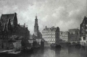 A View Of The Munt, Amsterdam by Eduard Alexander Hilverdink