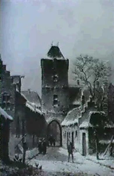 Stadttor Einer Niederlandischen Stadt (haarlem?) - view 1