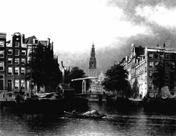 A View Of The Groenburgwal In Amsterdam - view 1