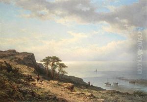 A Mediterranean Coastal Landscape by Johannes Hilverdink