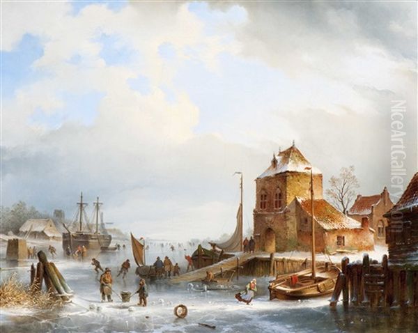 Wintery Activities On The Ice - view 1