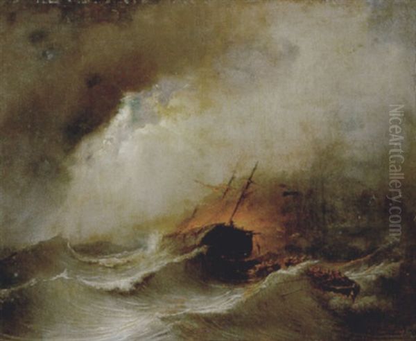Brandend Schip - view 1