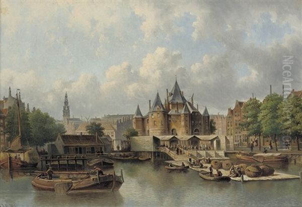 The Nieuwmarkt With The Waag, Amsterdam - view 1