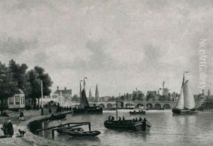 Townsfolk On A Quay
