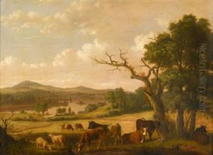 Landscape From The Artist's House Near Milton, Massachusetts