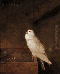 Pigeon And Nest by Thomas Hewes Hinckley