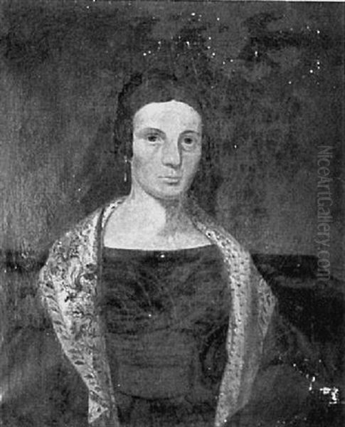Portrait Of A Young Woman In A Lace Shawl - view 1
