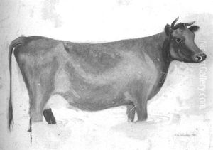 Study Of A Cow by Thomas Hewes Hinckley