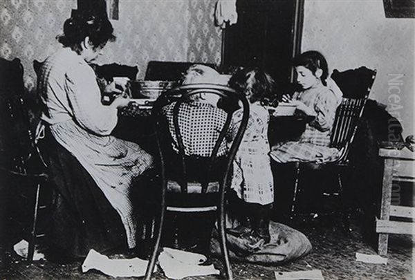 Picking Nuts In A Basement Tenement Ages 4-6-9 - view 1