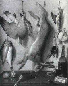 Nature Morte Au Gibier Et Aux Poissons