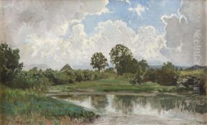 Gewitterstimmung Bei Salzburg by Franz Hinterholzer