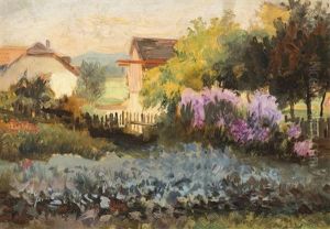 In The Garden by Franz Hinterholzer