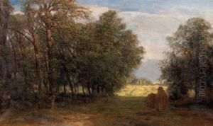 Sommerlandschaft Bei Aigen Mit Blick Auf Untersberg by Franz Hinterholzer