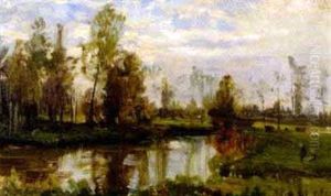 Aulandschaft Bei Salzburg by Franz Hinterholzer