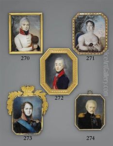An Officer, In Black Coat With Gold Epaulettes (+ Prince Vasil'chikov; 2 Works) An Officer, In Black Coat With Gold Epaulettes (+ Prince Vasil'chikov; 2 Works)