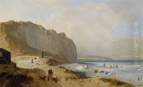 Coast With Washwomen - view 1