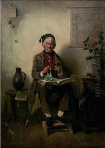 La Lecture by Johann Ferdinand Julius Hintze