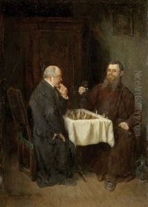 Die Schachpartie by Johann Ferdinand Julius Hintze