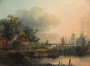 Kustenszene by Johann Ferdinand Julius Hintze