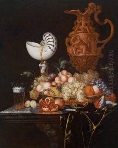 Ein Stillleben Mit Einer Reliefierten Prunkvase Und Einem Nautiluspokal by Johannes Georg Hinz