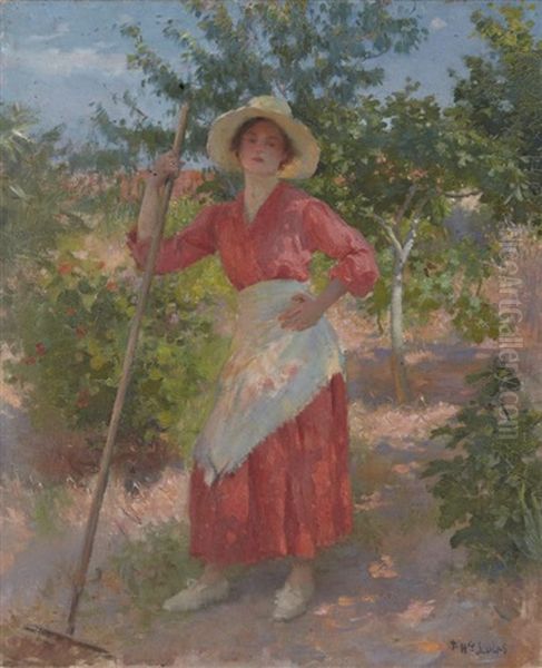 Jeune Femme Au Jardin - view 1