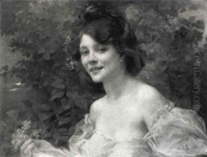 An Elegant Beauty by Marie Felix Hippolyte-Lucas